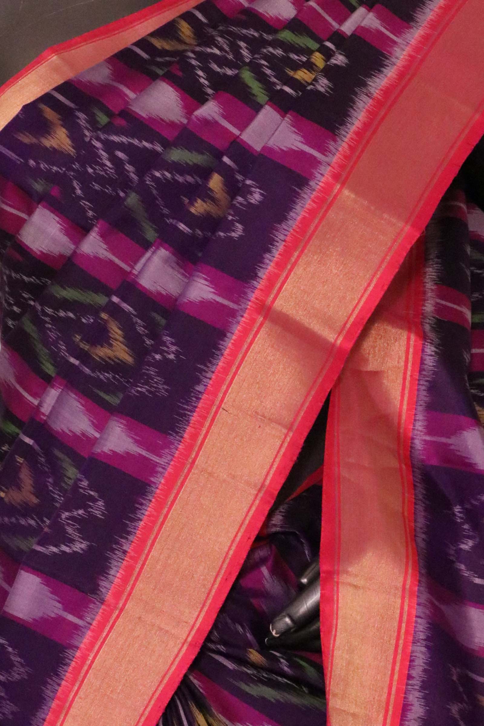 Designer Exclusive Handloom Ikat Soft Silk Saree AL211567